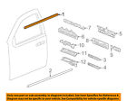 84025007 Gm Silverado Sierra Black Drivers Door Window Sweep Belt Molding