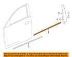 84095194 Gm Cadillac Oem Window Molding Weatherstrip Right