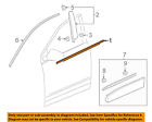 84108343 Gm Oem Window Molding Weatherstrip Right