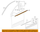 84175956 Gm Cadillac Oem Window Molding Weatherstrip Left