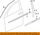 84180437 Gm Chevrolet Oem Window Molding Weatherstrip Left