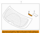 861142l000 Hyundai Oem Gate Glass Pad