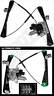 862209 Apdty Power Window Motor Regulator Assembly 411000271374