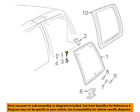 88891771 Gm Oem Side Glass-hinge