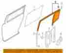 8a8z7425767a Ford Oem 09-16 Flex Window Glass-rear Door-run Channel Left
