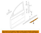 8k0853283j2zz Audi Window Molding Weatherstrip Left