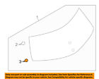 903563nf0a Nissan Oem Gate Glass Holder Right