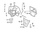 955-533-353-07 Porsche Genuine Cayenne Window