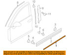 958559476017z7 Porsche Window Molding Weatherstrip Right