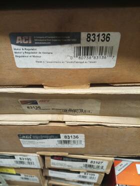 83136 Aci Window Lift Motor Power And Regulator Assembly