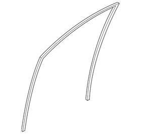 Acura 72235-tya-a01 Genuine Window Channel