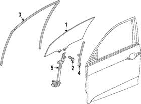 72275-t20-a01 Acura Genuine Run Channel