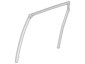 72735-tjb-a01 Acura Genuine Channel R Rear Door Run