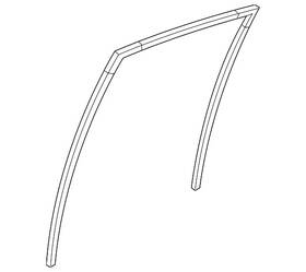 72735-tz3-a01 Acura Genuine Channel R Rear Door Run