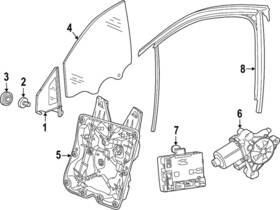 89a-837-439-a Audi Genuine Window Channel