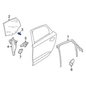8k0845867 Audi Oe For Q5 Sportback 2021-2024 Door Glass Guide Pin
