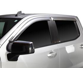 684531 Auto Ventshade Avs Chevrolet/gmc/cadillac 4-piece Chrome Window Deflectors Fits 2015 2016 - M017