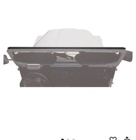 51206-01 Bestop Front Windshield Header Channel Kit-black 66-77 Ford Bronco