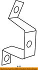 Bk3z6121742a Ford Oem Front Bracket Right