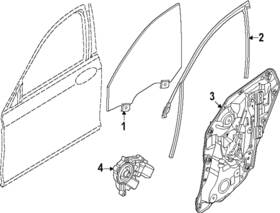 51-33-5-a31-971 Bmw Genuine Window Channel