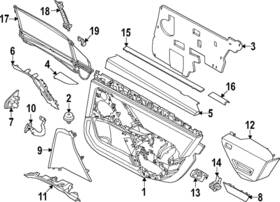 51-35-5-a3c-f72 Bmw Genuine Door Glass Sunshade