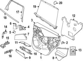 51-35-5-a6a-0a8 Bmw Genuine Door Glass Sunshade