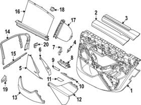 51-35-5-a93-ae7 Bmw Genuine Roller Sun-blind Rear Left 511621