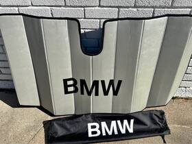 82112458103 Bmw Genuine Oem X5 Windshield Sunshade Sun Visor With Bag 2014-2018 F15 Excellent