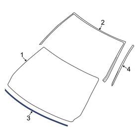 51137133292 Bmw Oe For 328i 2007-2013 Front Windshield Frame 51137133292 Bmw Oe For 328i 2007-2013 Front Windshield Frame