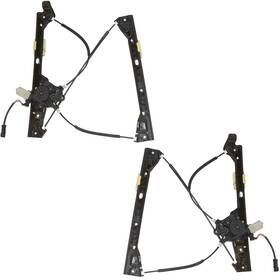 1552-0006lr Brock Fits 2018-2023 Traverse Window Regulator With Motor 2 Pin Connector Front Set