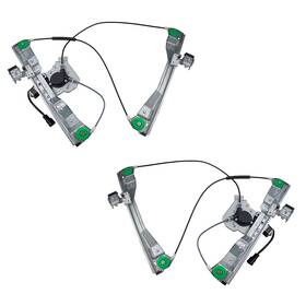 1552-0055lr Brock Pair Front Power Window Regulators And Motors For Chevy Cobalt Pontiac G5 Coupe