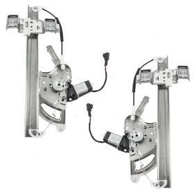 1552-6505lr Brock Pair Set Front Power Window Regulators With Motors For 00-05 Pontiac Bonneville