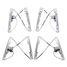 3552-1729lrcc4 Brock 4 Pc Set Of Power Window Regulators With Motor For 11-14 Ford F-150 Crew Cab Only