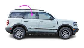 Dd13365 Bsg Fit 2021-2023 Ford Bronco Sport 4d Suv Rear Right Side Door Window Glass/clear