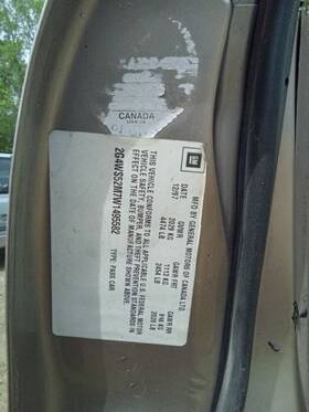 279-05441r Buick Passenger Right Rear Door Vent Glass Fits 97-05 Century