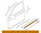 C23550640e Mazda Oem Window Molding Weatherstrip Right