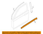 C51350640a Mazda Oem Window Molding Weatherstrip Right