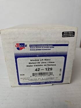 42-129 Car Quest Power Window Lift Motor Remanufactured