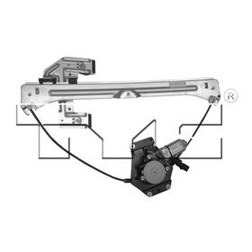 660342 Carquest Power Window Regulator With Motor For 01-05 Chrysler Pt Cruiser Wagon Front Left