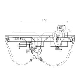 660509 Carquest Power Window Regulator With Motor For 04-08 Pontiac Grand Prix Rear Right