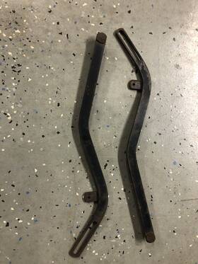 2024-0023 Chevrolet 110524j/2024-0023 1971 - 1975 B Body Convertible Rear Top Return Brackets Donk Chevy 1972 1973 74