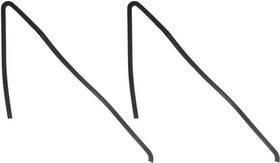 153162 Chq - Classic Headquarters 1967 Camaro Firebird Door Vent Glass Rubber U Channel Pair
