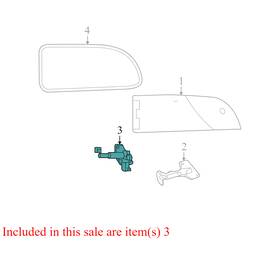 04717607 Chrysler 2008-2010 Town And Country Driver Lh Quarter Panel Glass Latch Used