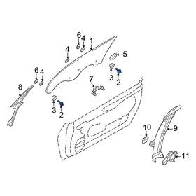 Mf240024 Chrysler Oe For Sebring 2001-2005 Door Glass Bolt