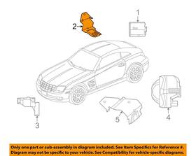 5102960aa Chrysler Oem 04-08 Crossfire Electrical Alarm System-module Bracket
