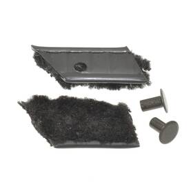 282119 Corvette Central 1964-1967 Door Moulding Felt Kit With Rivets - Coupe New
