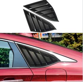 102142 Dloveg Rear Window Louvers Matte Black For Honda Accord 2018 2022 Sport Air Vent Trim