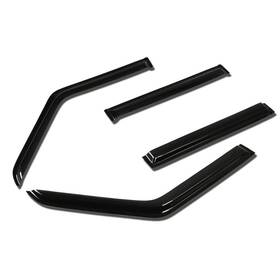 Wvs-061 Dna Motoring 4pcs Vent Window Visor Deflector Rain/sun Guard Dark Smoke 84-01 Jeep Cherokee