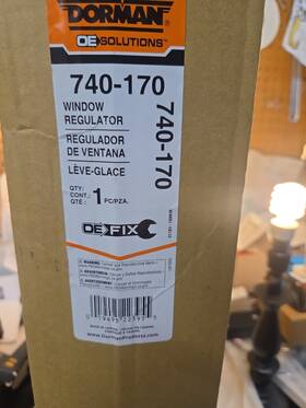 Dorman 019495223955 Window Regulator 740-170