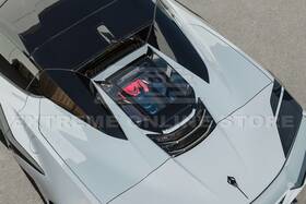 Cpe-vent-788-bkcf Extreme Online Store Carbon Fiber Rear Hatch Upper Htc Window Insert 20-up Corvette C8 Convertible
